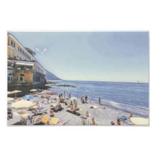 Italian beach style 2 poster