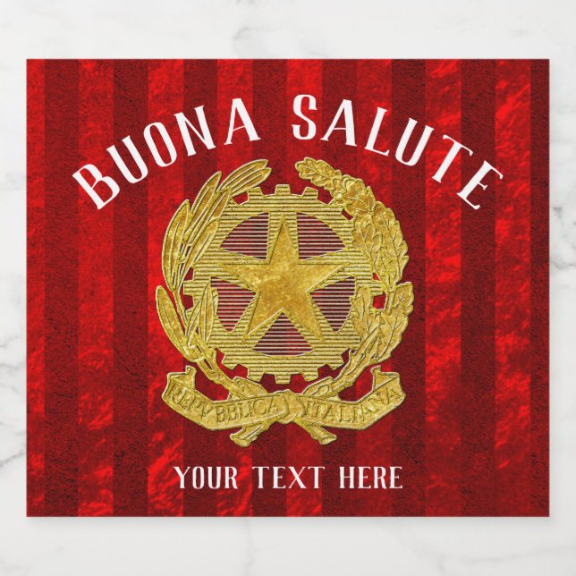 Italian Beer Label (Single Label)