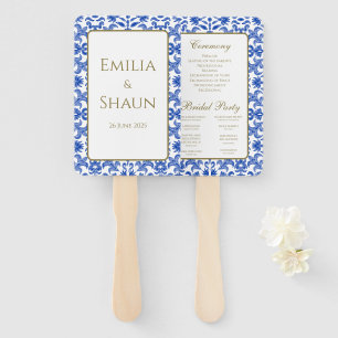 Italian Blue Hand Fan Program