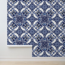 Italian Blue & White Sicilian Majolica Tiles