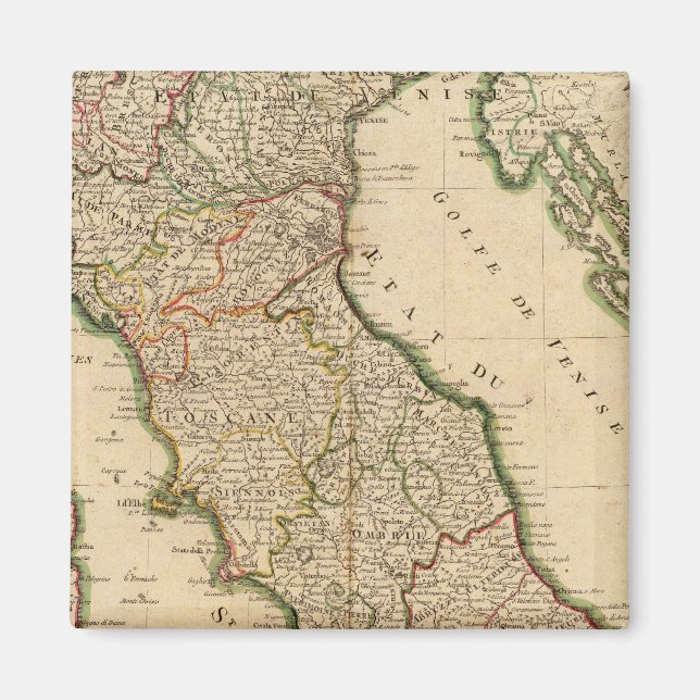 Italian Boarder Coutries Magnet (Front)