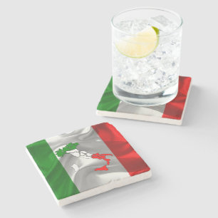 Italian boot stone coaster