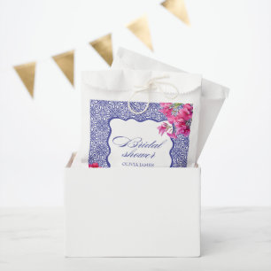 Italian bougainvillea bridal shower favour bag