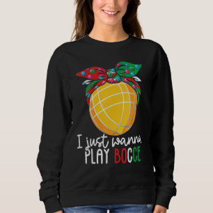 Italian Bowling Game Italy Bocci Player Bocce Ball Sweatshirt