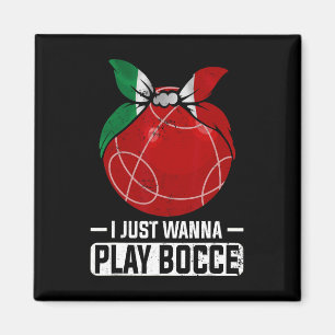 Italian Bowling Game Italy Bocci Player Bocce Byll Magnet