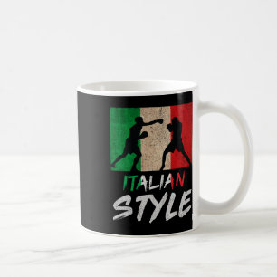 Italian Boxing Style Italy Pride Boxing Mens Boys Coffee Mug