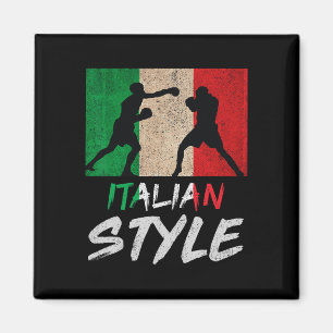Italian Boxing Style Italy Pride Boxing Mens Boys Magnet