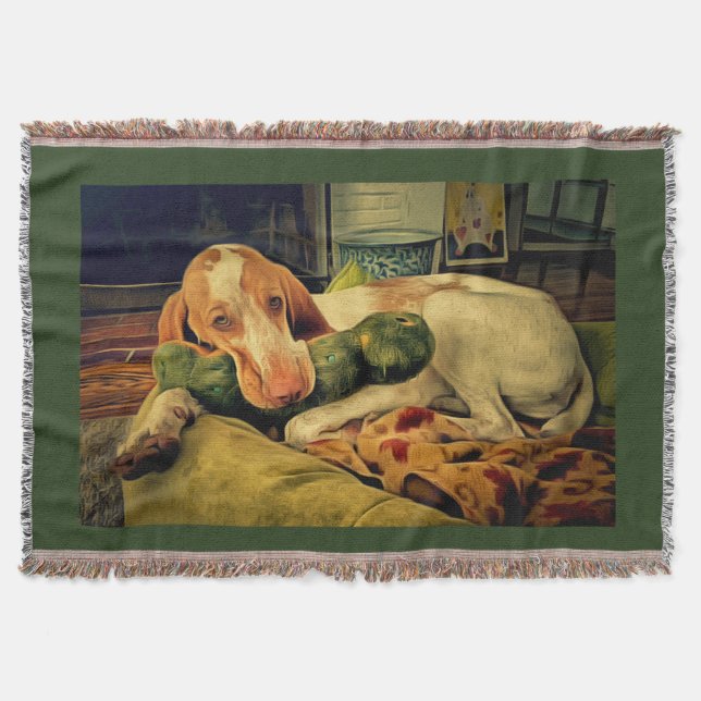 italian bracco throw blanket (Front)