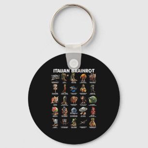 Italian Brain Rot Italian Brainrot Funny Memes _1  Key Ring