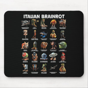 Italian Brain Rot Italian Brainrot Funny Memes _1 Mouse Pad
