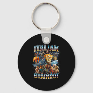 Italian Brain Rot Italian Brainrot Funny Memes Boy Key Ring