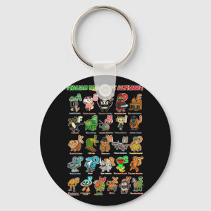 Italian Brain Rot Italian Brainrot Funny Memes  Key Ring