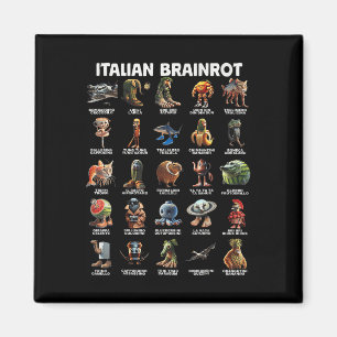 Italian Brain Rot Italian Brainrot Funny Memes T-s Magnet