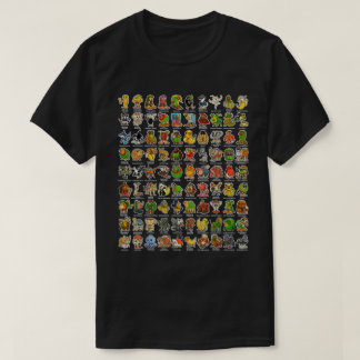 Italian Brainrot 90 Meme Characters T-Shirt