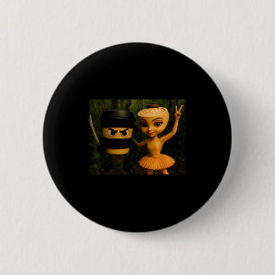 Italian Brainrot Ballerina Cappuccina Cappuccino I 6 Cm Round Badge