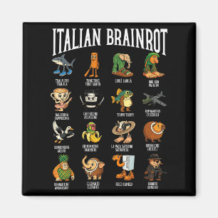Italian Brainrot Ballerina Ino Character Meme Mix Magnet