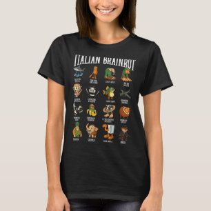 Italian Brainrot Ballerina Ino Character Meme Mix T-Shirt