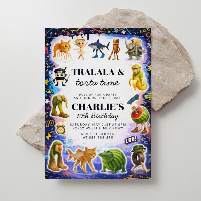 Italian Brainrot Birthday Invitation (Creator Uploaded)