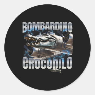 Italian Brainrot Bombardino Crocodilo  Classic Round Sticker