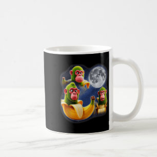 Italian Brainrot Chimpanzini Bananini 3 Moon Weird Coffee Mug