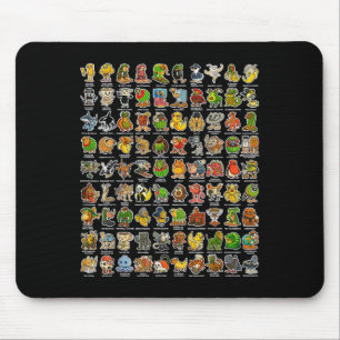 Italian-brainrot Gen Z Funny Meme 90 Brainrot Char Mouse Pad