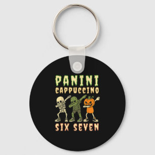 Italian Brainrot Halloween Panini Cappuccino Six S Key Ring