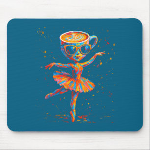Italian Brainrot Meme Ballerina Cappuccina Mouse Pad