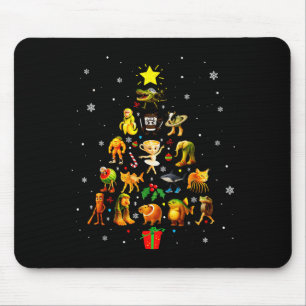 Italian Brainrot Meme Christmas Tree Brain Rot Xma Mouse Pad