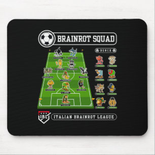 Italian-brainrot Sport Meme Soccer Squad Footll Fu Mouse Pad