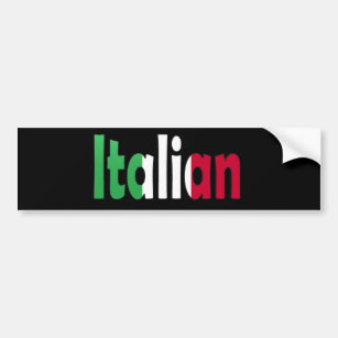 italian bumper sticker