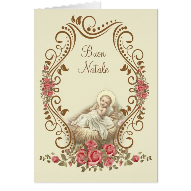 Italian Buon Natale Baby Jesus Traditional (Front)