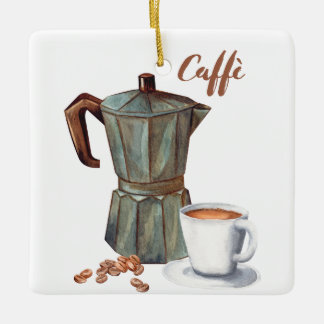 Italian Caffè Moka pot ornament Coffee ornament 