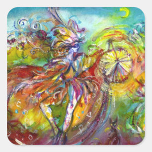 ITALIAN CARNIVAL / Dance,Music,Theatre Square Sticker