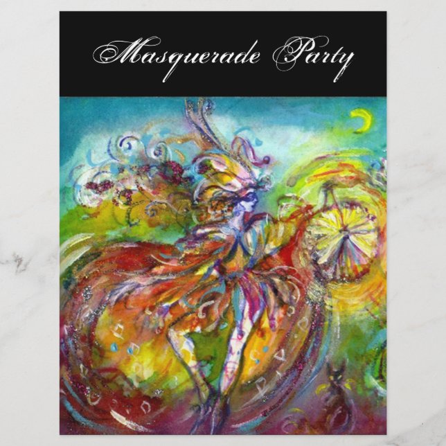 ITALIAN CARNIVAL Masquerade Ball,Dance and Music Flyer (Front)