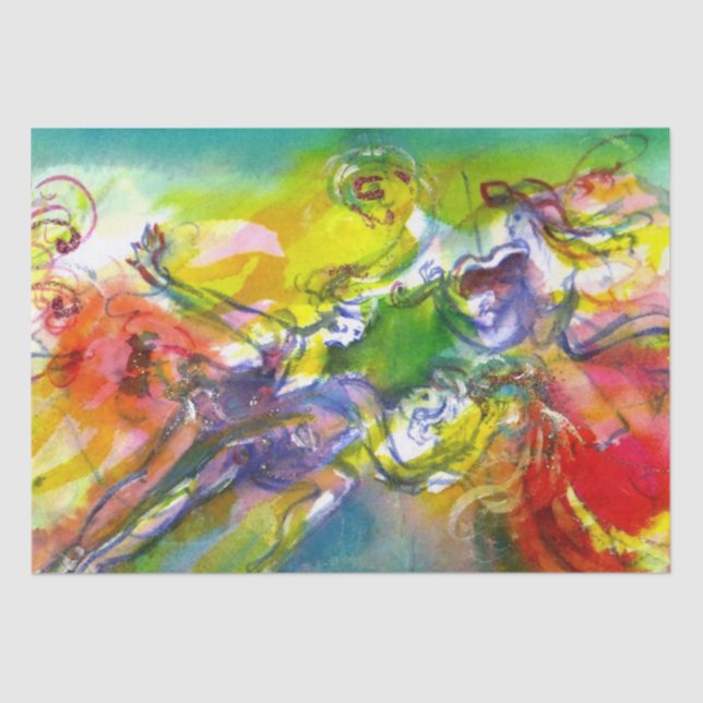 ITALIAN CARNIVAL / Venetian Masquerade,Dance Music Tissue Paper (Front)