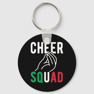 Italian Cheer Squad Funny Italian Family Cheerlead Key Ring
