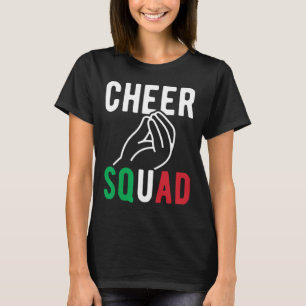 Italian Cheer Squad Funny Italian Family Cheerlead T-Shirt