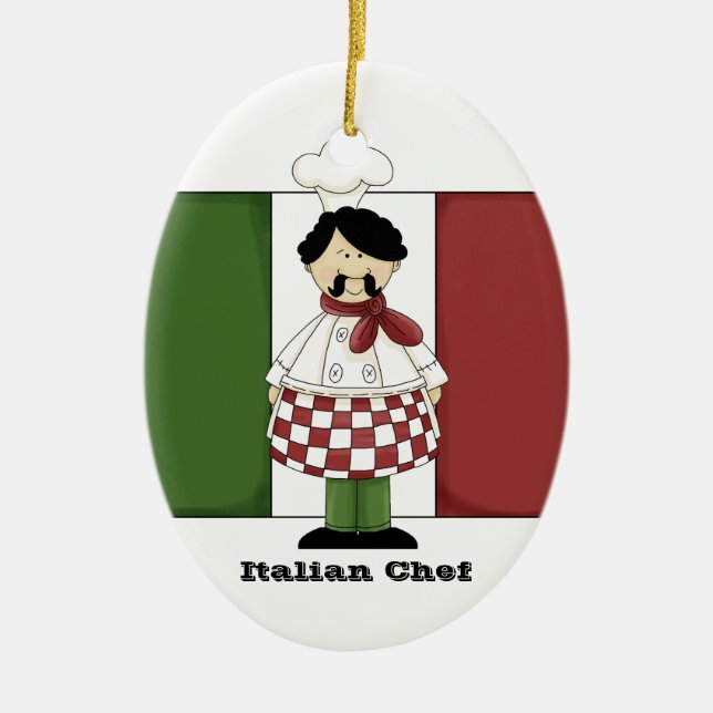 Italian Chef #2 Kitchen Ornament (Front)