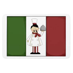 Italian Chef #4 Premium Magnet