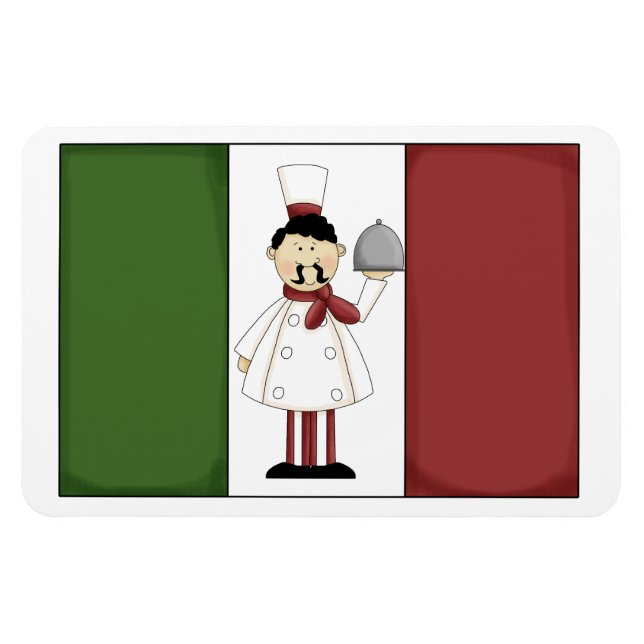 Italian Chef #4 Premium Magnet (Horizontal)