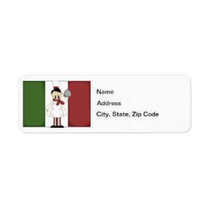Italian Chef #4 Return Address Label