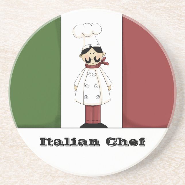 Italian Chef #6 Coaster (Front)