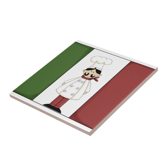 Italian Chef #6 with flag Tile (Side)