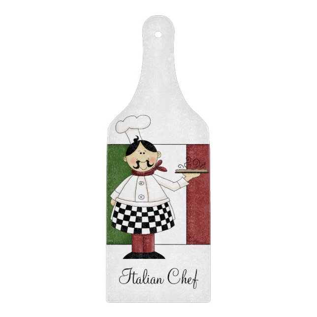 Italian Chef #7 Cutting Board (Front)