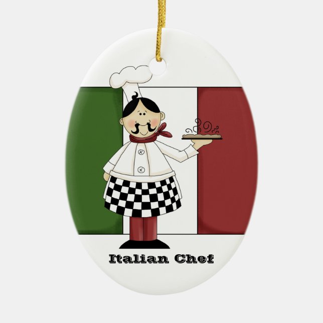 Italian Chef #7 Kitchen Ornament (Front)