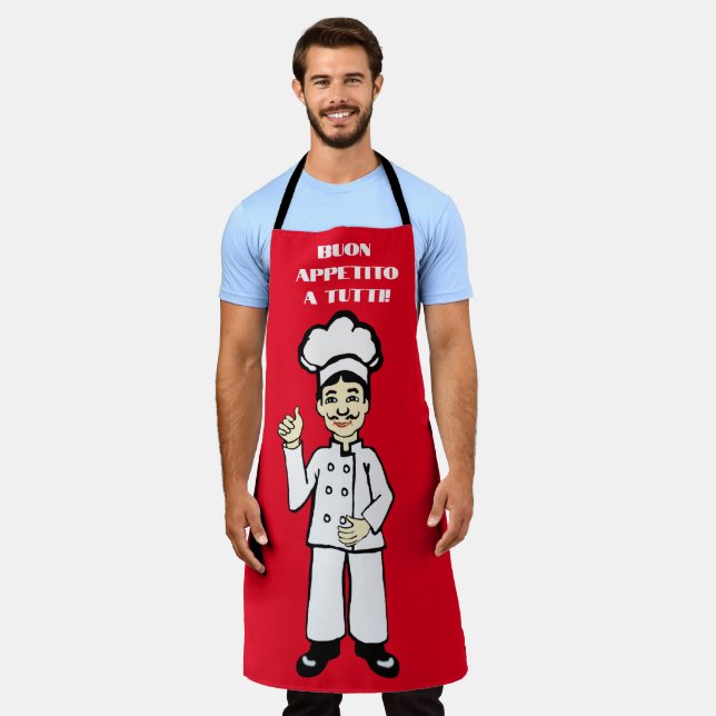 Italian chef apron (Worn)