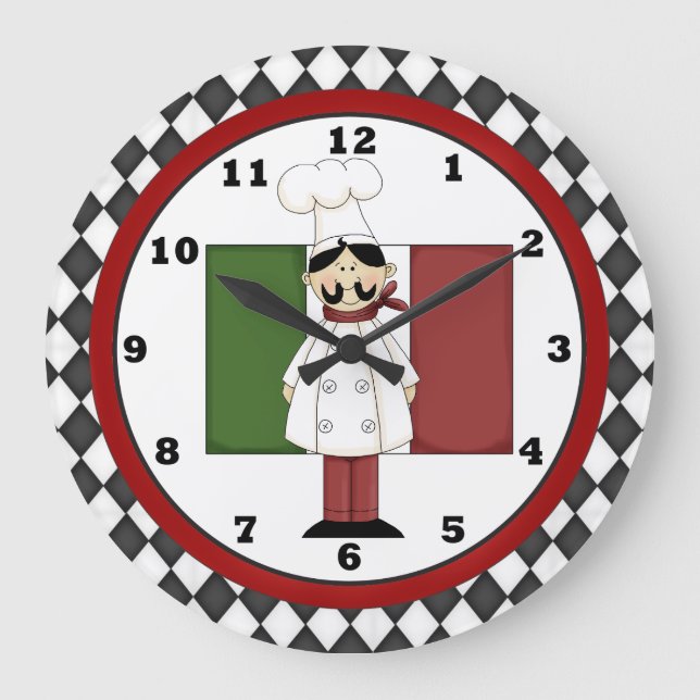 Italian Chef Clock 6 (Front)