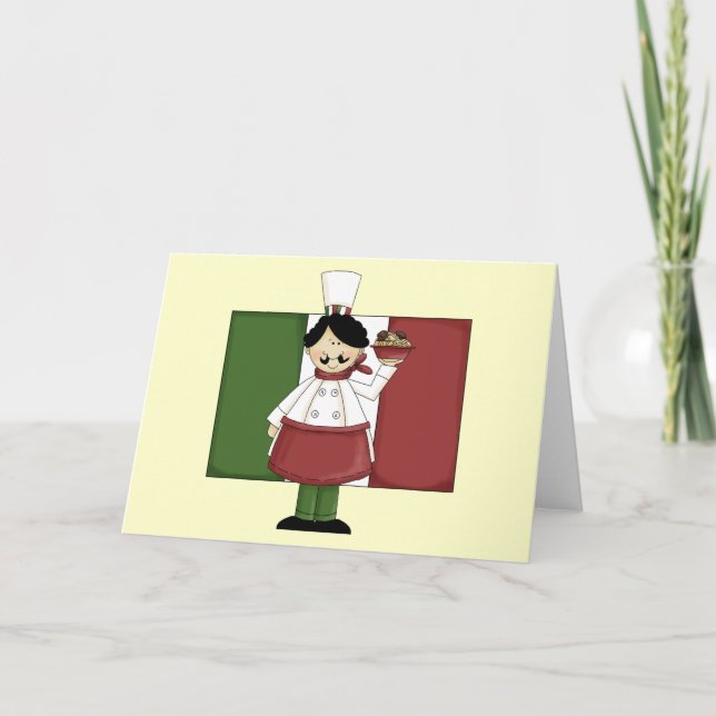 Italian Chef - Customisable Card (Front)