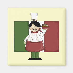 Italian Chef - Customisable Magnet