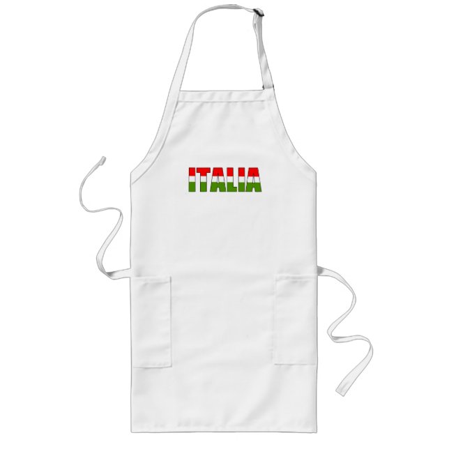 Italian Chef Long Style Apron (Front)